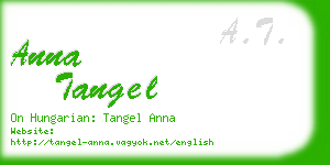 anna tangel business card